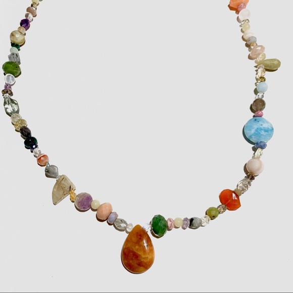New: Semi Precious Stones Original Necklace - Picture 8 of 16